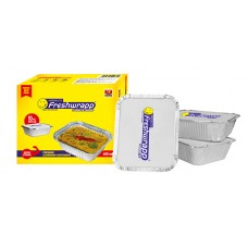 HINDALCO FRESHWRAPP ALUMINIUM FOIL CONTAINERS WITH LID